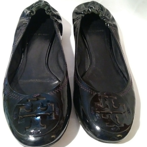 Tory Burch Shoes - Tory Burch Black Reva Flats Sz 9.5